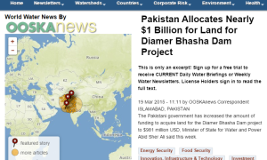 Pakistan allocates nearly $1 Billion for Land for Diamir Bhasha Dam Project