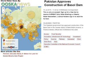 Pakistan Approves Construction of Basol Dam