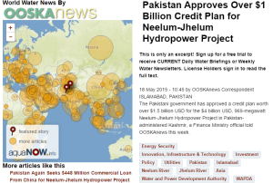 Pakistan Approves Over $1 billion credit plan for Neelum Jhelum Hydropower Project