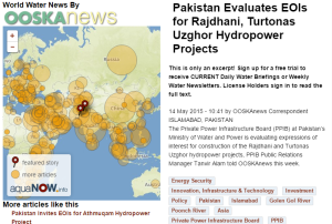 Pakistan Evaluates EOIs for Rajdhani, Turtonas Uzghor Hydropower Projects