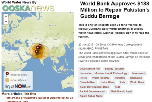World Bank approves $188 Million to Repair Pakistan's Guddu Barrage