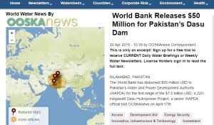 World Bank Releases $50 Million for Pakistan's Dasu Dam
