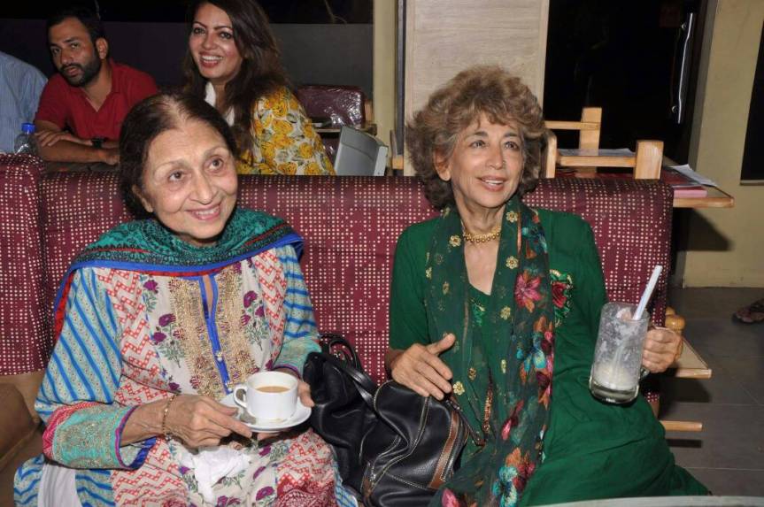 mother of Mehrin (left) with a guest