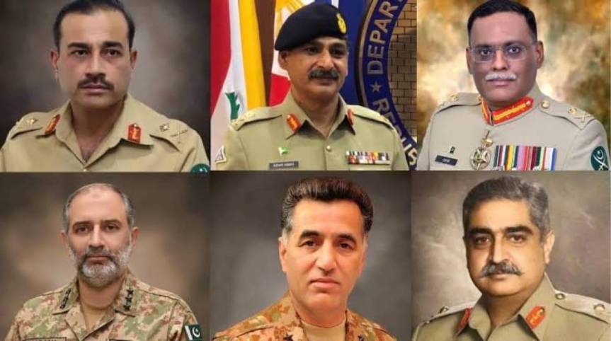 Lt-Generals Asim Munir, Sahir Shamshad are two senior most Lt-Generals among six candidates recommended for CJCSC and COAS posts